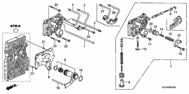 AT Regulator Body for 2005 Honda Element #0