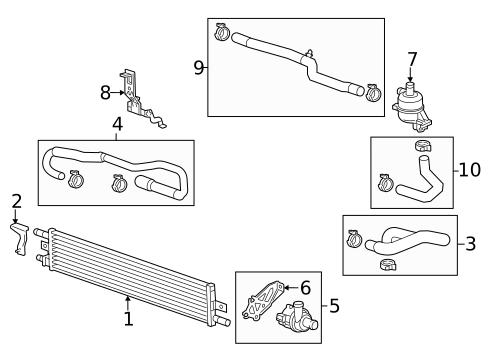 Radiator & Components for 2016 Buick LaCrosse #1