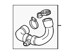 11537603511 - Cooling System: Outlet Hose for BMW Image