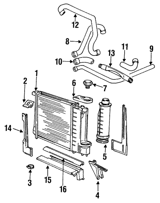 17111737763 - Cooling System: Radiator for BMW Image