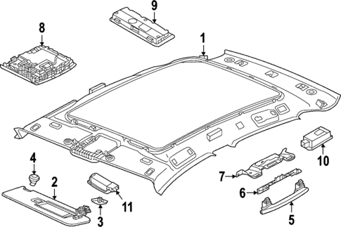 Interior Trim - Roof for 2022 Audi Q4 e-tron Sportback #0