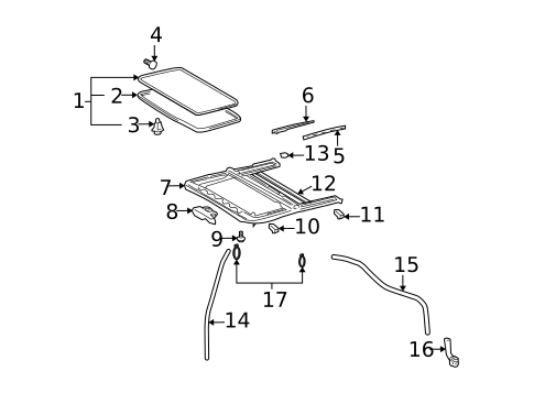Sunroof for 2006 Lexus GX470 #0