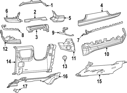 Instrument Panel Components for 2025 Jeep Grand Cherokee #0
