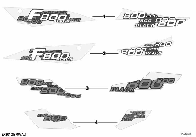 51148528354 - : Decor, Right Side Panel for BMW-Motorrad Image