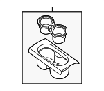 969319BH0A - Body: Front Cup-holder for Nissan: Frontier, Xterra Image