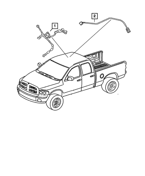 Wiring-Body and Accessories for 2010 Dodge Dakota #4