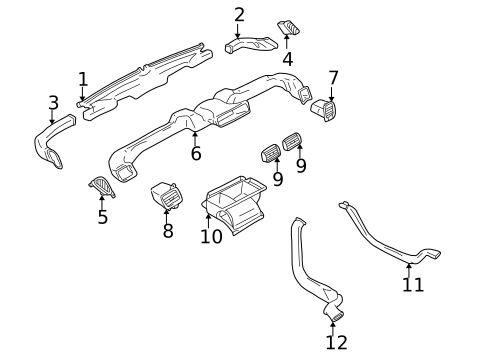 Ducts for 2004 Chevrolet Tracker #0