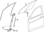73350TVAA12 - : Door Glass for Honda Image