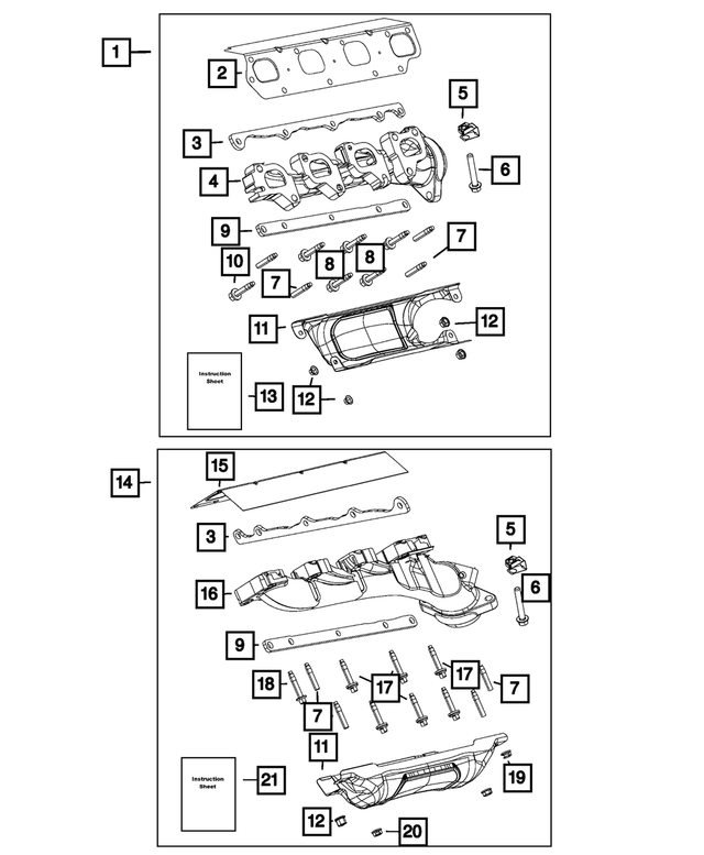 68591573AC - : Exhaust Manifold Kit for Mopar Image