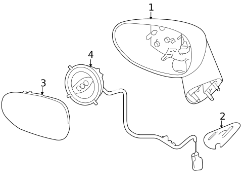 Outside Mirrors for 2008 Pontiac Solstice #0