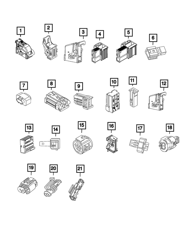 68236013AA - : Electrical Connector for Mopar Image