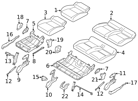 Second Row Seats for 2023 Ford Transit Connect #2