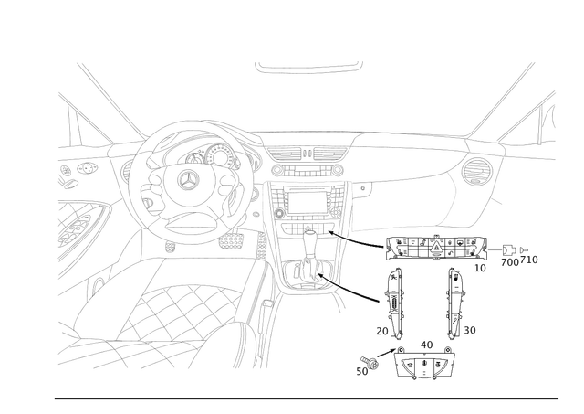2118218358 - Electrical System: Switch for Mercedes-Benz: CLS500, CLS55 AMG, CLS550, CLS63 AMG, E320, E500, E55 AMG Image image