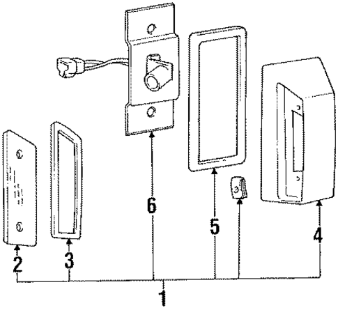 License Lamps for 1984 Mitsubishi Cordia #0