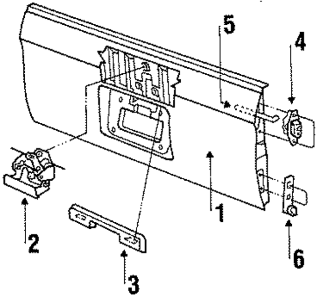 4336594 - Body: Gate for Mopar Image