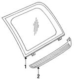 MB667561 - Body: Quarter Glass for Mitsubishi Image