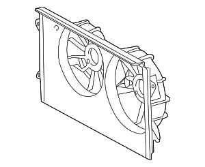 167110A170 - Belts &amp; Cooling: Fan Shroud for Toyota: Camry, Solara Image