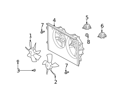 Cooling Fan for 2003 Toyota Camry #0