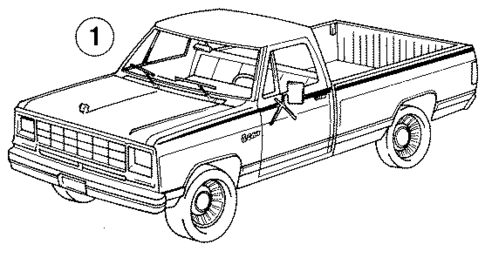 Stripe Tape for 1990 Dodge W150 #0