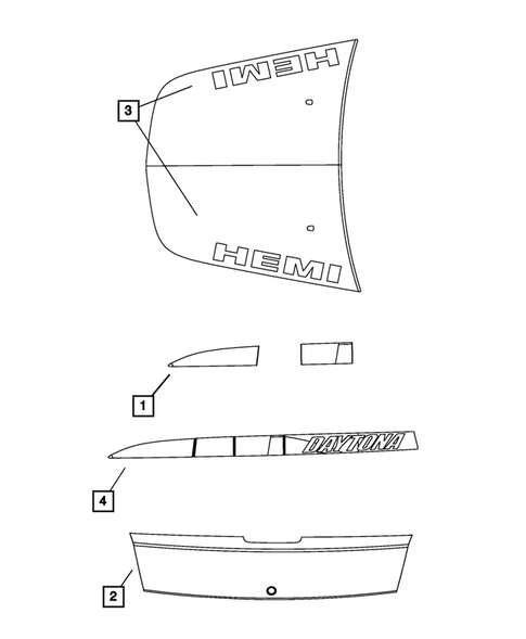 Decals and Tape stripes for 2008 Dodge Charger #1