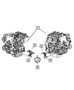 52129015AC - : Engine Mount Insulator, Left for Mopar Image