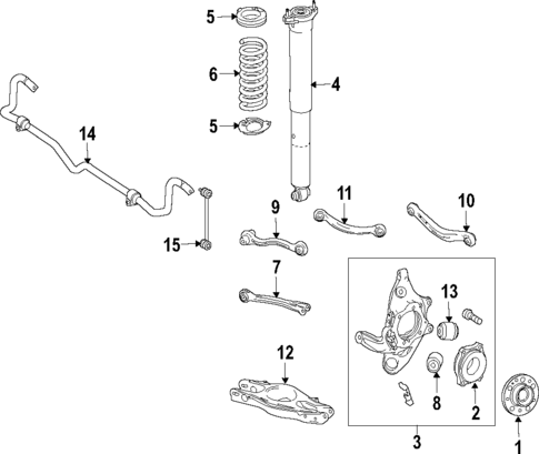 Rear Suspension for 2018 Mercedes-Benz GLC 350e #0