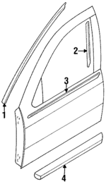 802854B800 - : Window Molding for Nissan: Sentra Image