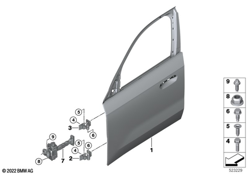 Door, Front for 2025 BMW X1 M35iX #0
