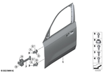 41515A38652 - Bodywork: Door Front Right for BMW Image