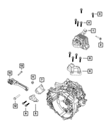 68348682AC - Transmission: Transmission Mount Bracket for Jeep: Cherokee Image
