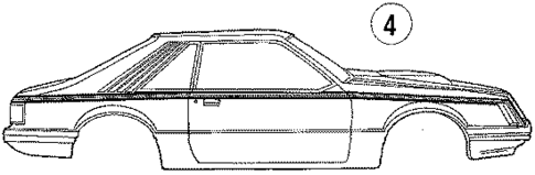 Stripe Tape for 1984 Ford Mustang #0