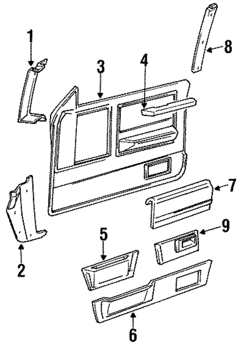 Interior Trim for 1986 GMC Jimmy S15 #0