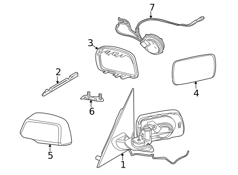 Outside Mirrors for 2009 BMW X3 #0