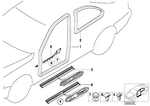 51712138957 - Vehicle Trim: Front Left Door Seal for BMW Image