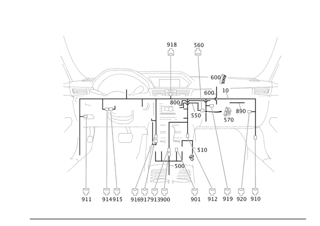 38270204 - Electrical Equipment and Instruments: Connecting Cable for Mercedes-Benz Image