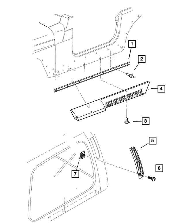 « 34201597 – Exterior Ornamentation : Plafonnier, Borgne Rivet pour Mopar Image »