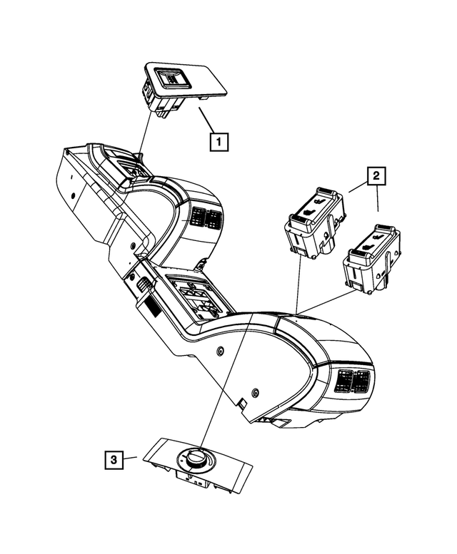 UP47XDVAA - Electrical: Rear Blower Switch for Mopar Image image