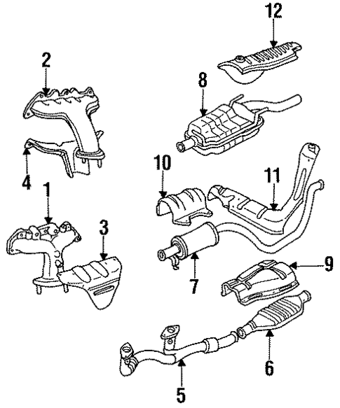 Exhaust Manifold for 1996 Saab 900 #0