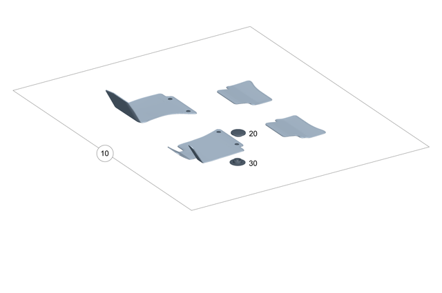 2146808803 - Instrument Panel/Center Console/Linings: Floor Mat for Mercedes-Benz: E350 Image image