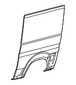 68134822AB - Body: Rear Outer Panel for Ram: ProMaster 1500, ProMaster 2500 Image