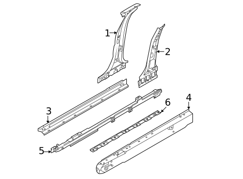 Center Pillar & Rocker for 2023 Ford Mustang Mach-E #0