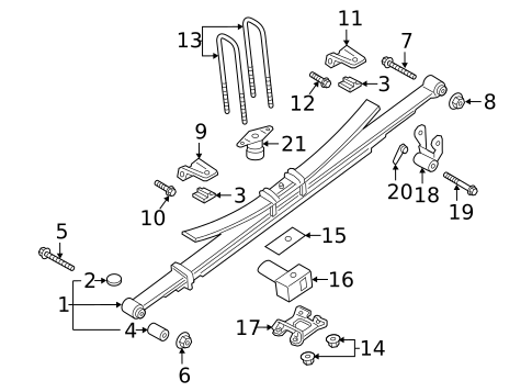 Rear Suspension for 2022 Ford F-350 Super Duty #1