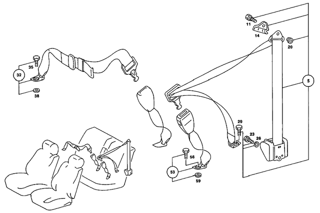 39903701 - : Screw for Mercedes-Benz Image