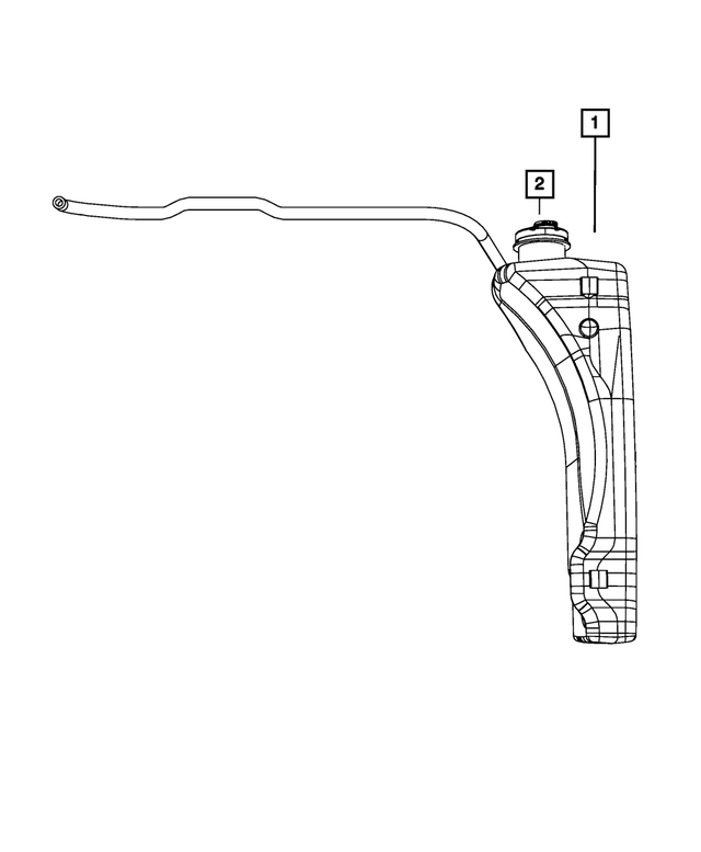 68091500AC - Cooling: Coolant Recovery Bottle for Mopar Image