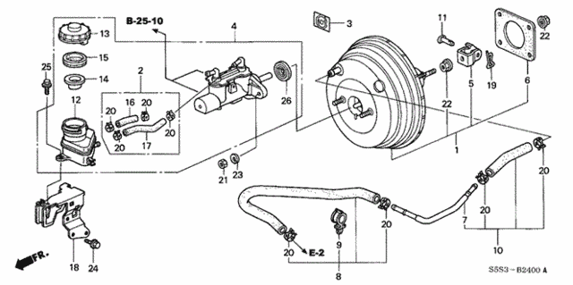 Brake Master Cylinder  - Master Power for 2003 Honda Civic #0