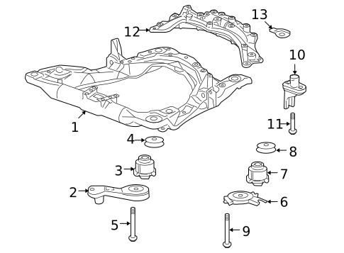 Suspension Mounting for 2015 Honda Crosstour #0