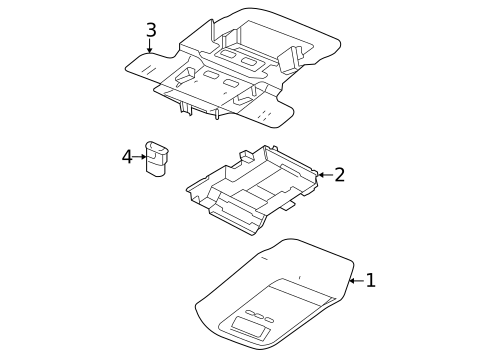 Overhead Console for 2005 Mercury Grand Marquis #0
