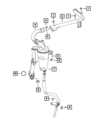 6107073AA - 2.0L I4 Turbo Diesel; Engine: Hose Clamp for Mopar Image