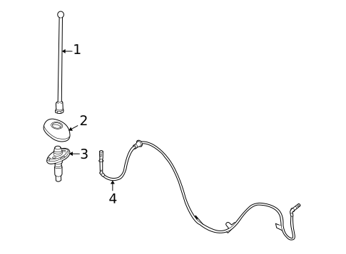 Antenna & Radio for 2002 Ford Ranger #0