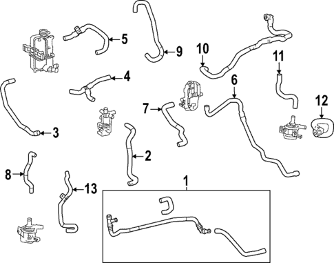 Hoses & Lines for 2025 Toyota bZ4X #0